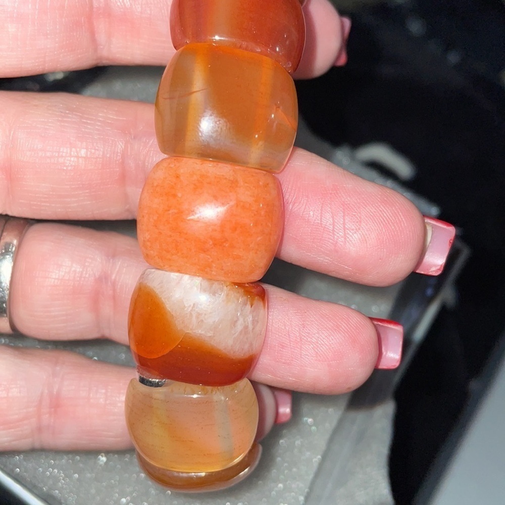 Carnelian Stretch Bracelet by Jay King - Picture 7 of 10